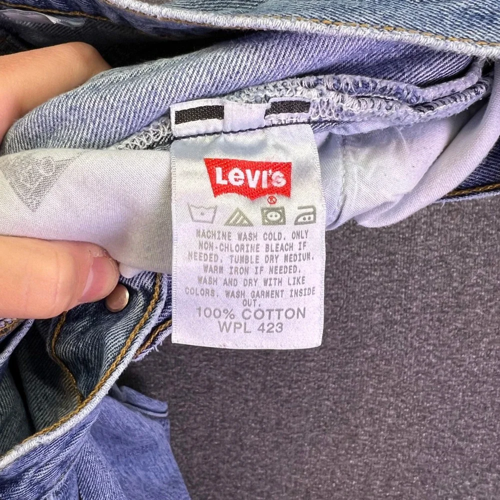 Levis 501‎ Original Jeans Mens 36x32 Blue Straight Leg Casual Casual Button Fly